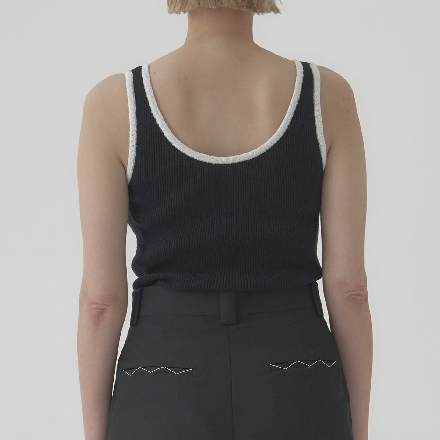 RIB SKIN SUIT BLACK