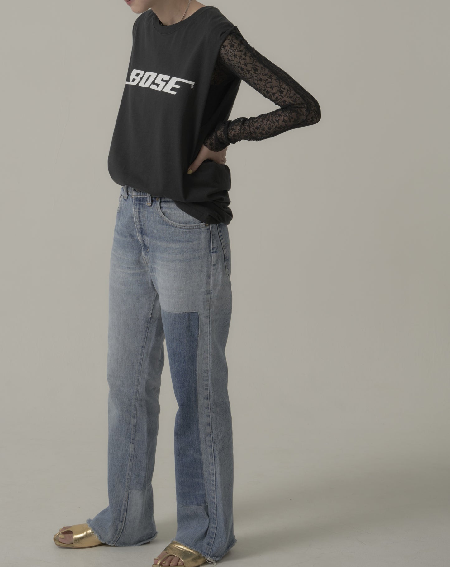 SKIN LACE TOP BLACK