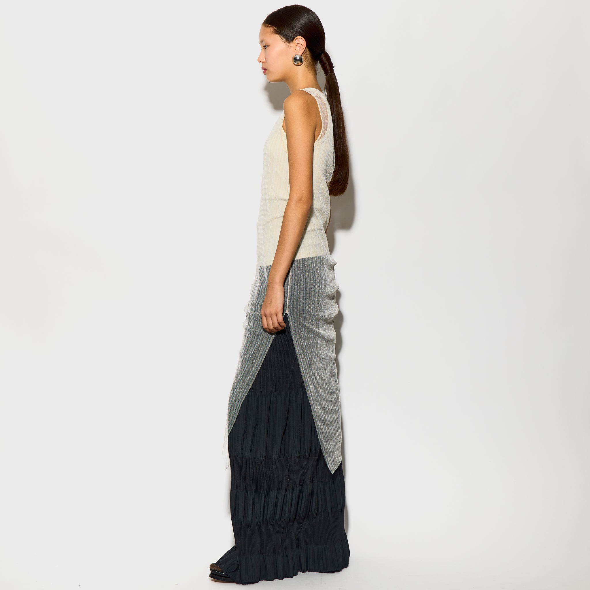 SPERKLING TULLE STRIPE  DRESS