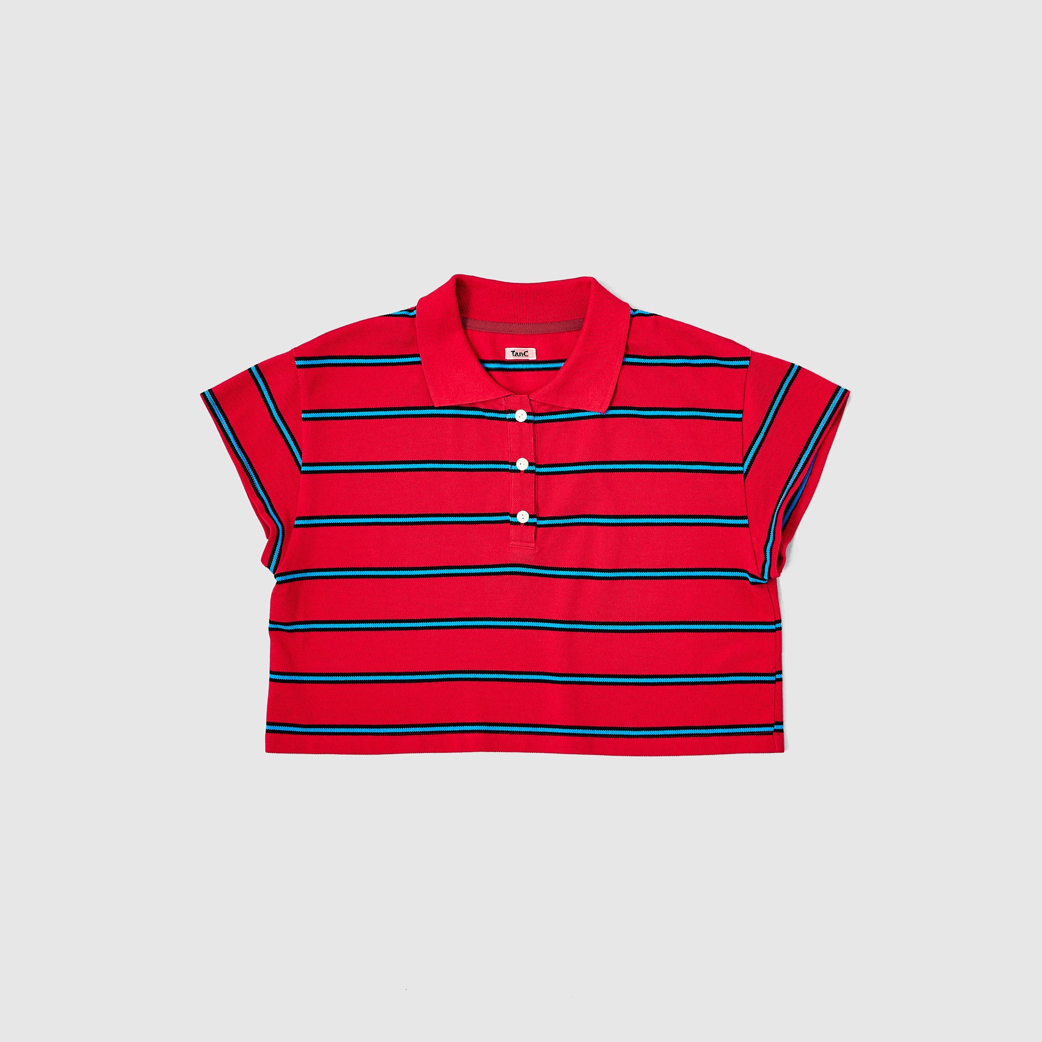 PIQUE BORDER SHORT POLO – TanC TOKYO