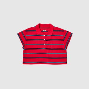 PIQUE BORDER SHORT POLO – TanC TOKYO