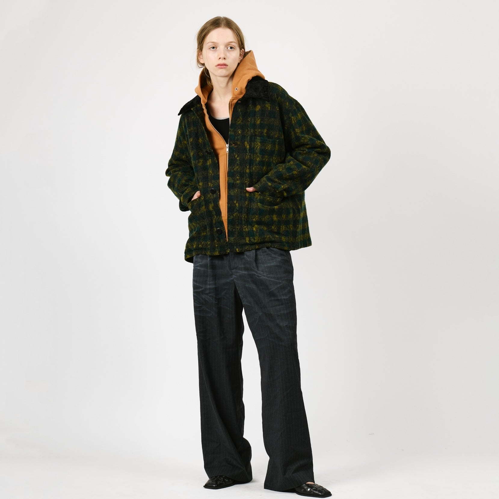 LACE CHECK COVERALL