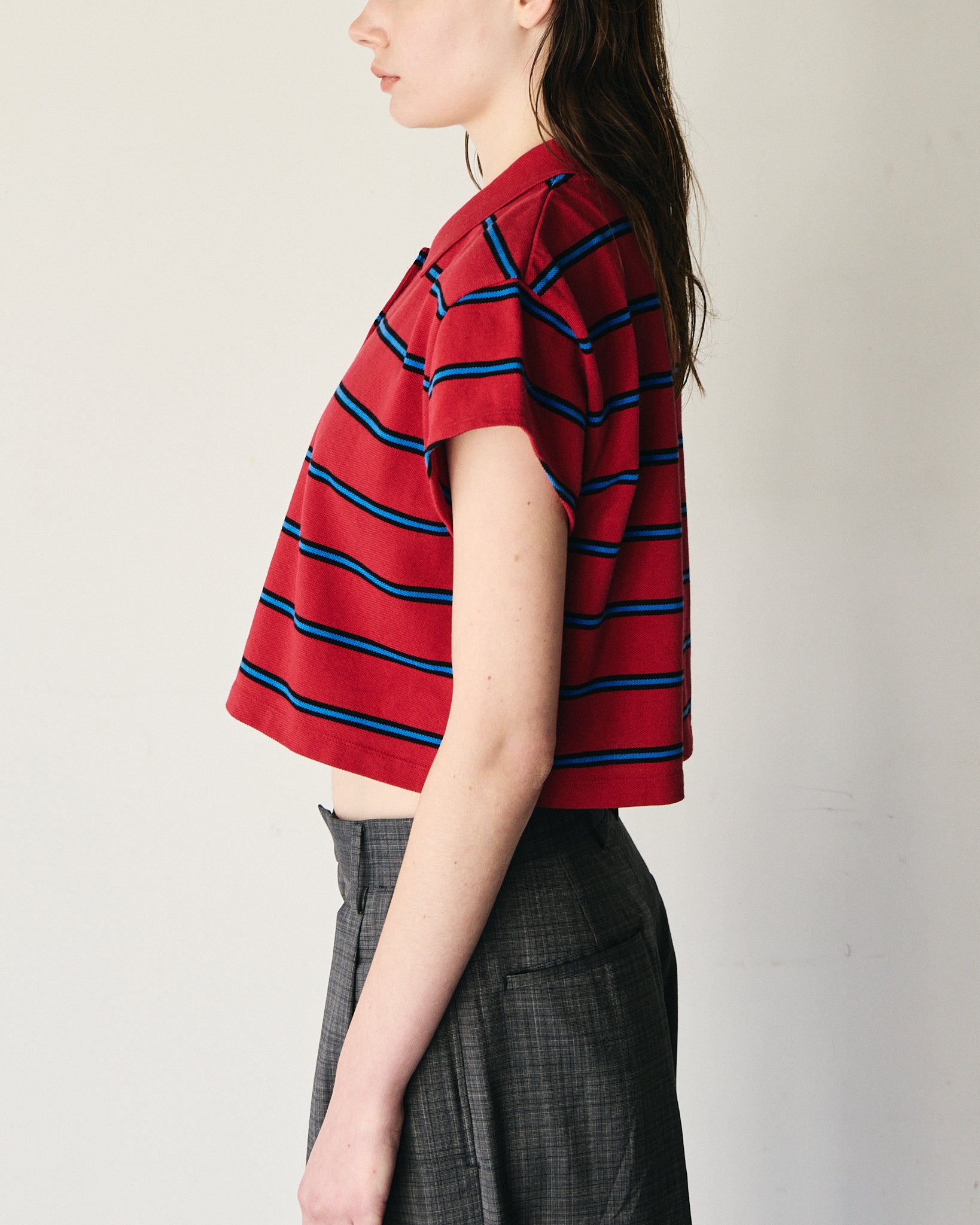 PIQUE BORDER SHORT POLO – TanC TOKYO
