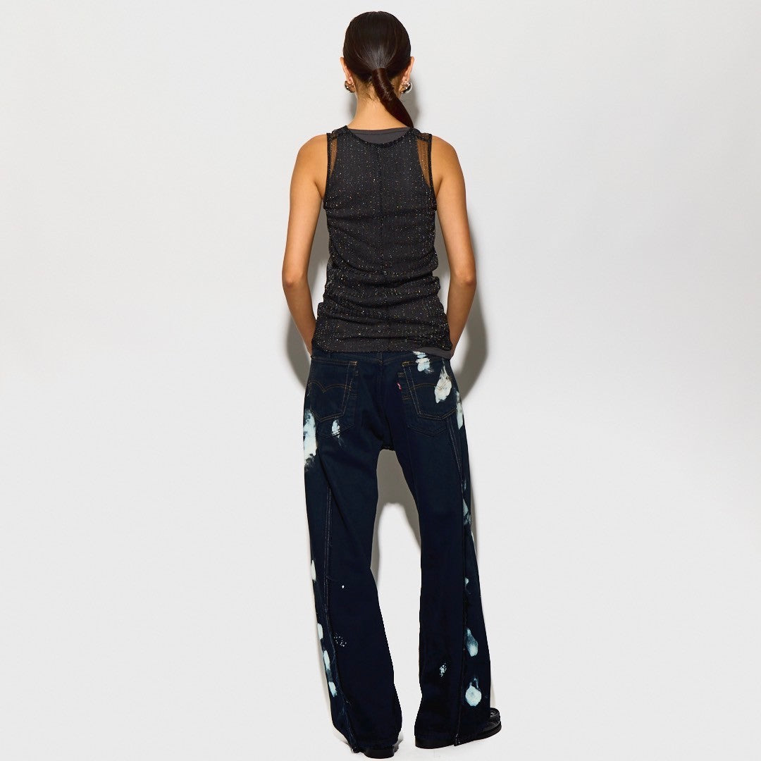 SPARKLING TULLE STRIPE  SKINTOP