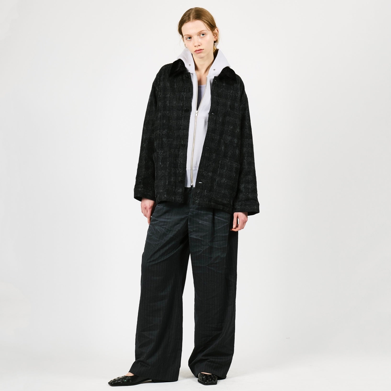 LACE CHECK COVERALL