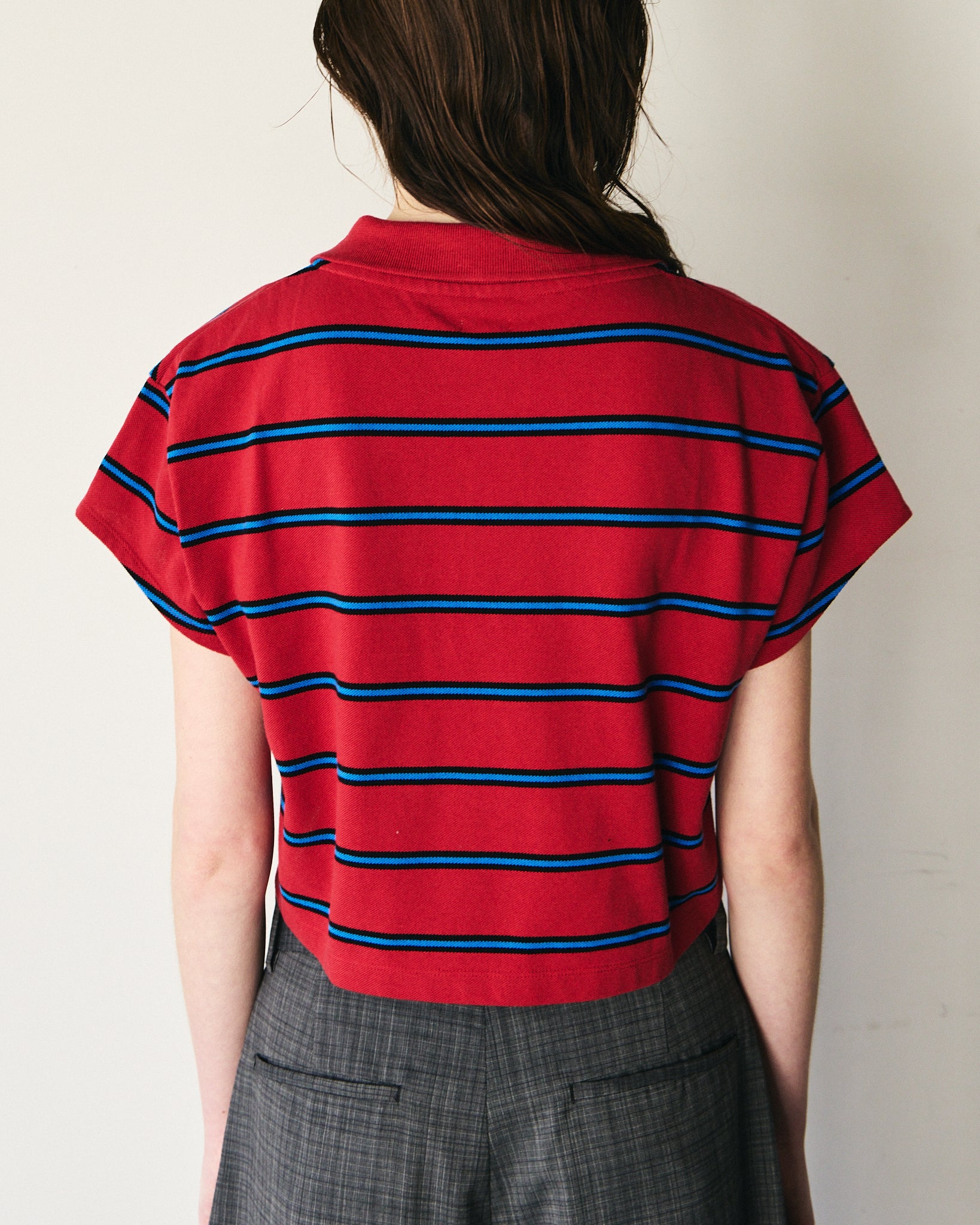 PIQUE BORDER SHORT POLO – TanC TOKYO