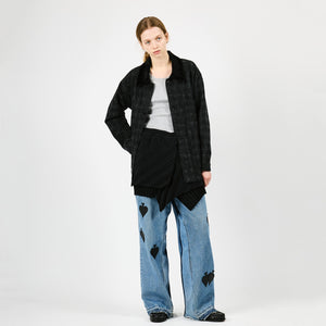 LACE CHECK COVERALL