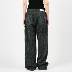 BLUSHED INDIGO DENIM PAINTER PT