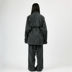 BRUSHED INDIGO DENIM COAT