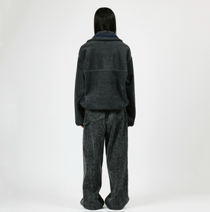 FLEECE W ZIP PULLOVER