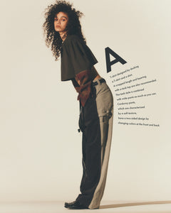 PANEL CORDUROY WORK PANTS