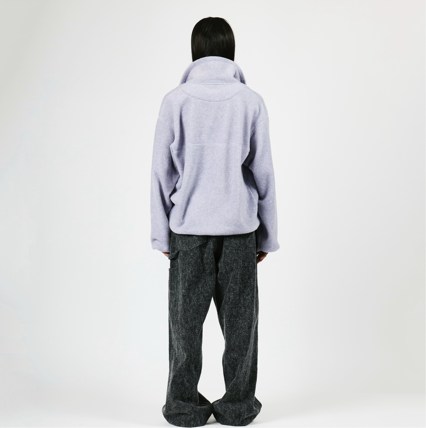 FLEECE W ZIP PULLOVER