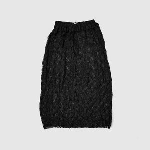 CRUSHED LACE GATHER SKIRT – TanC TOKYO