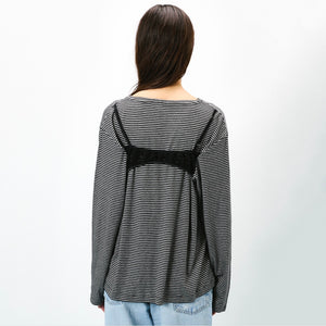 STRIPE BACK BRA LONGSLEEVE