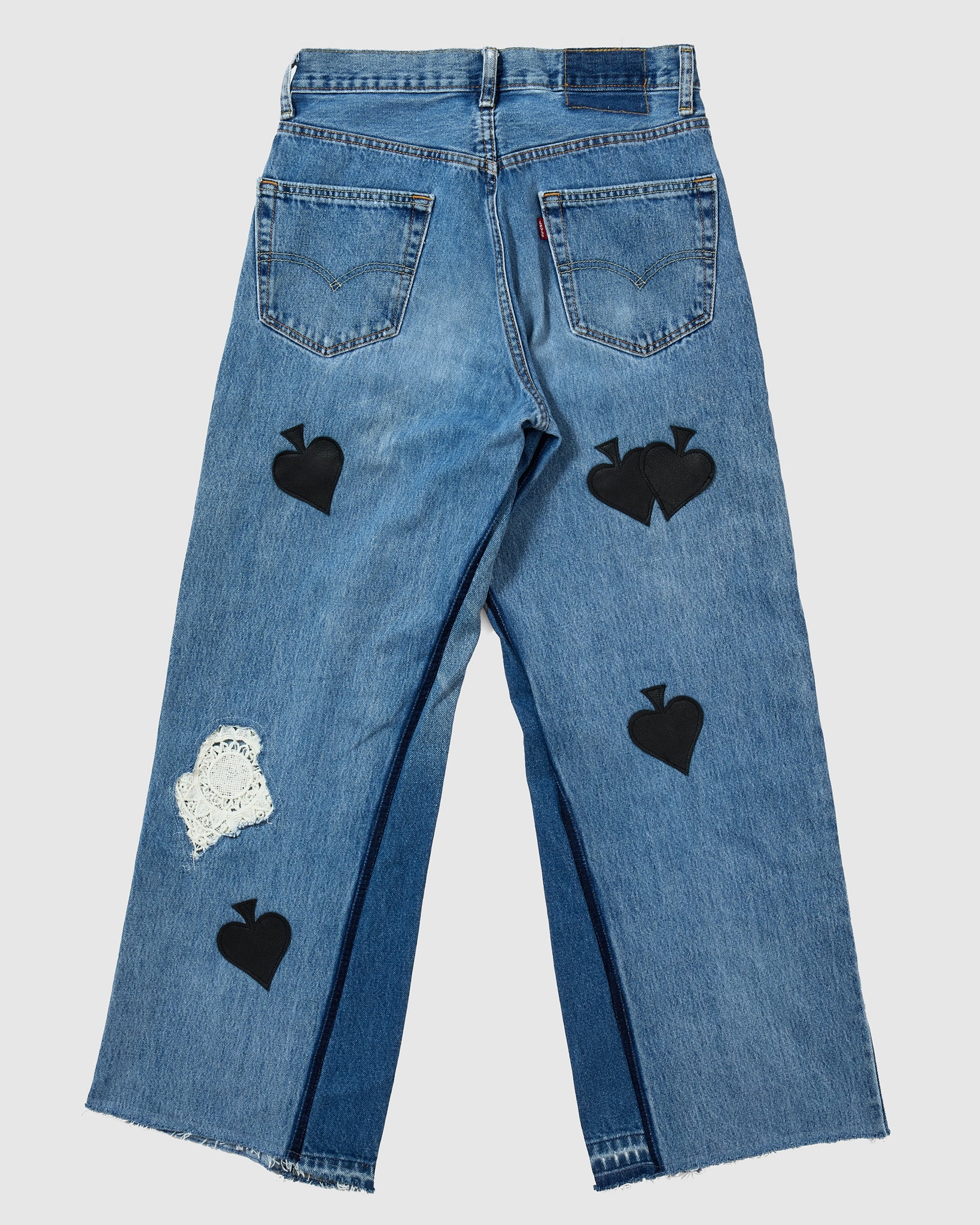 LACE PATCH BUGGY REMAKE DENIM 32inc-C – TanC TOKYO