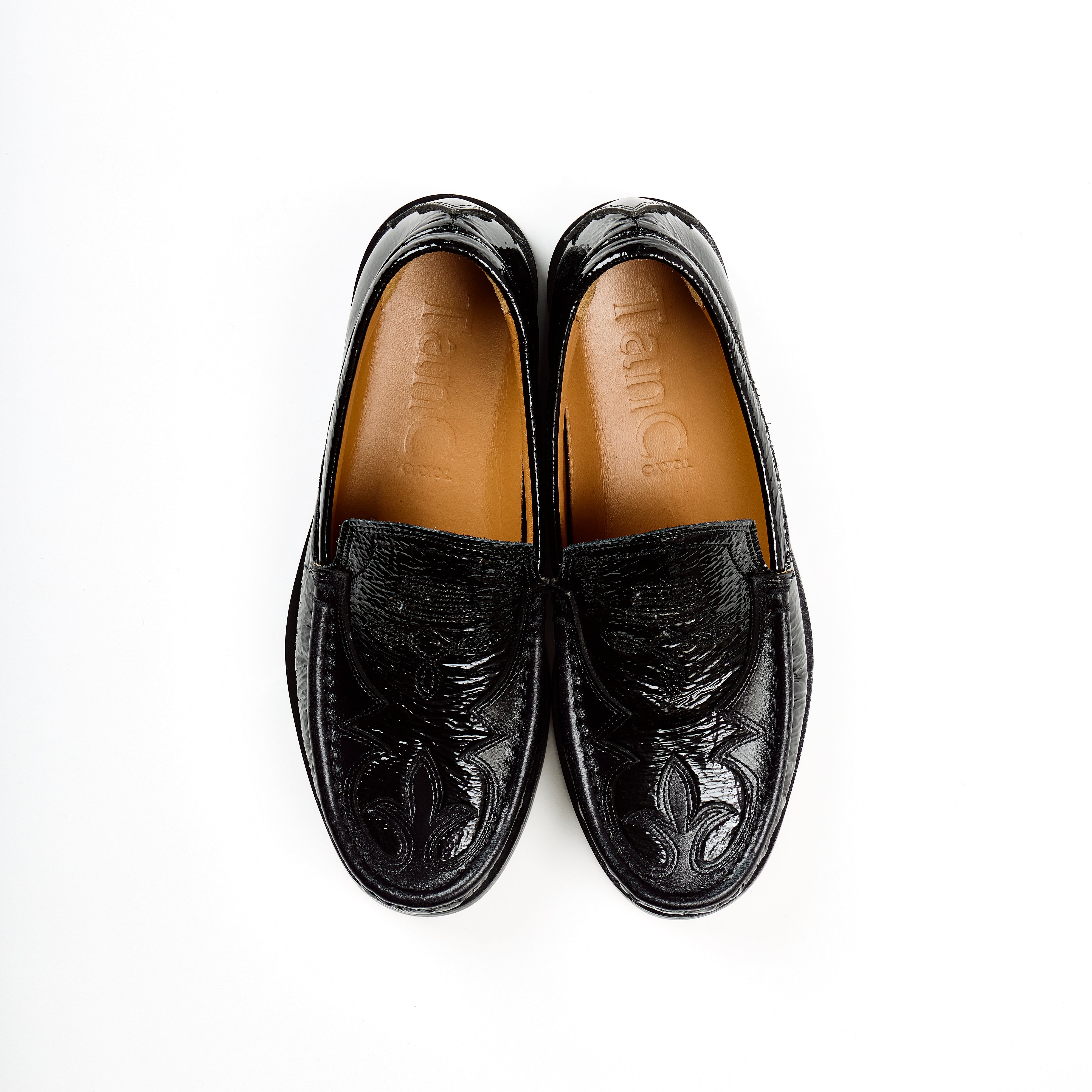 Tanc ローファー　COWBOY STRAP SANDAL 24cm ブラック Tanc ローファー COWBOY STRAP SANDAL 24cm ブラック