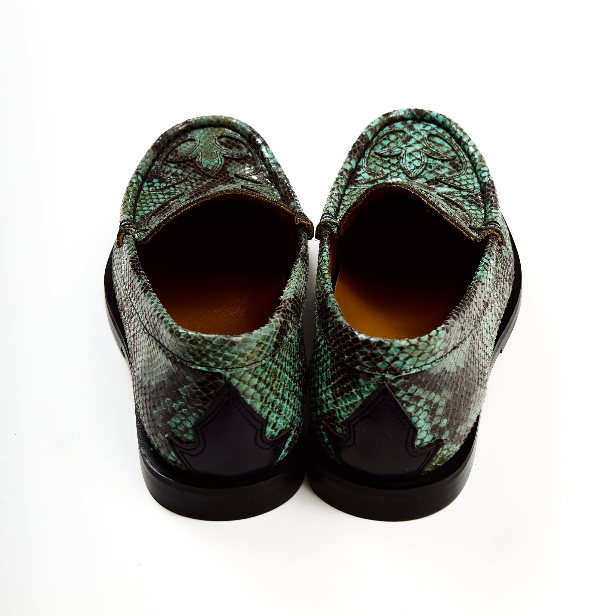 PYTHON COWBOY LOAFERS