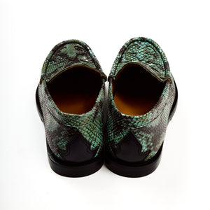 PYTHON COWBOY LOAFERS