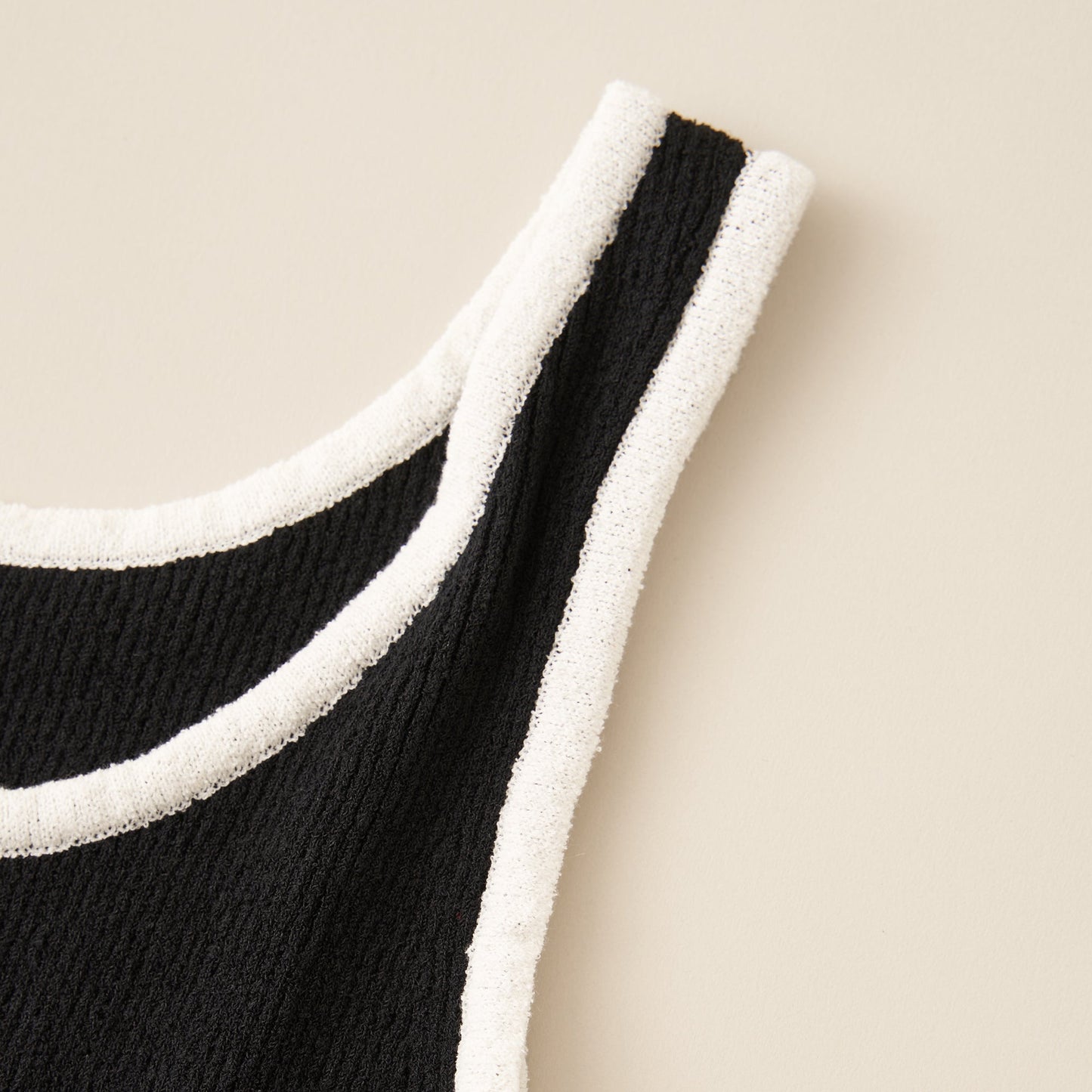 RIB SKIN SUIT BLACK